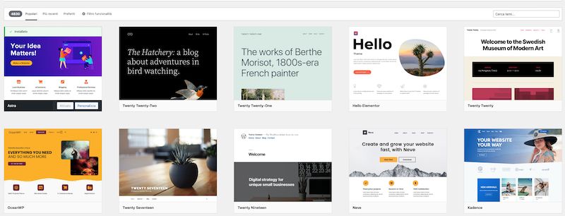 Thèmes WordPress