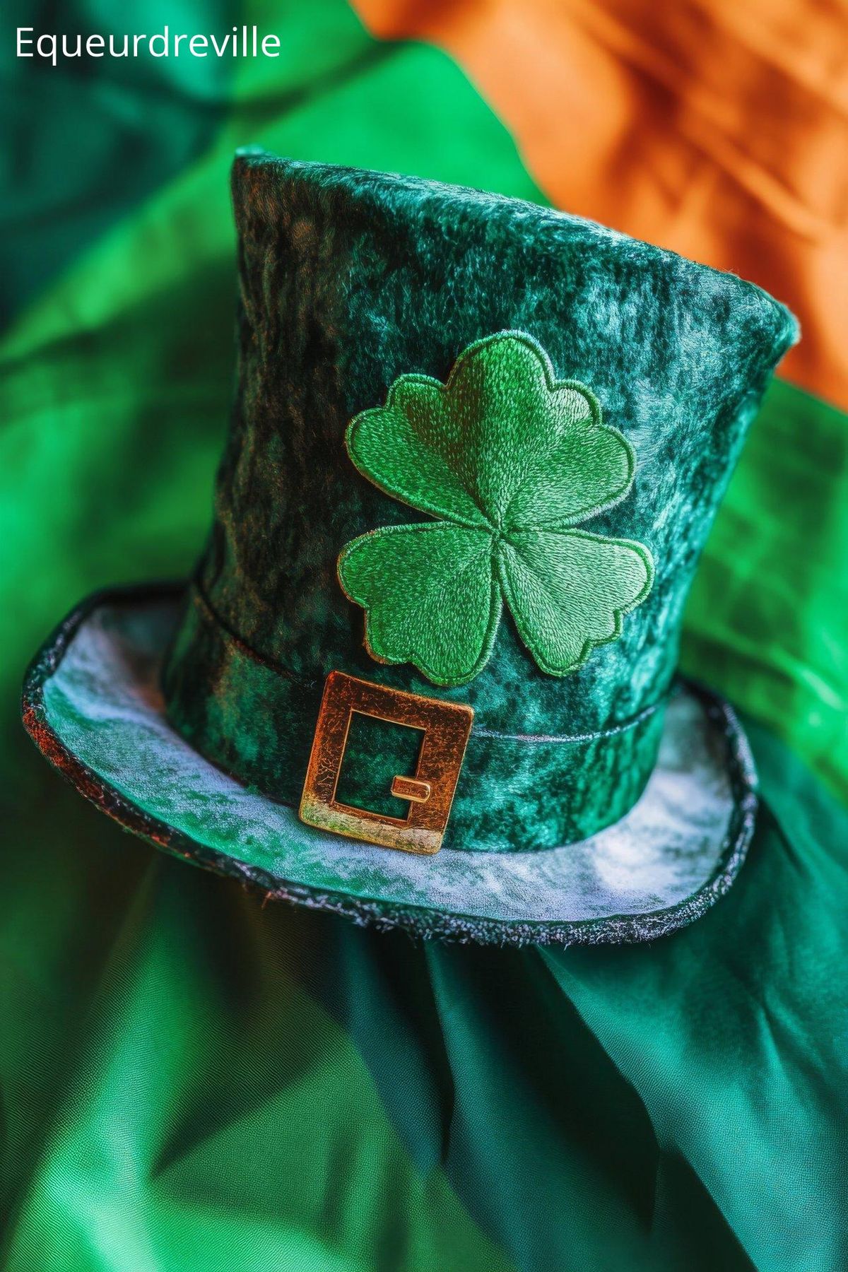 Chapeau irlandais vibrant, symbole du festival Cotentin à Équeurdreville: vive la tradition!