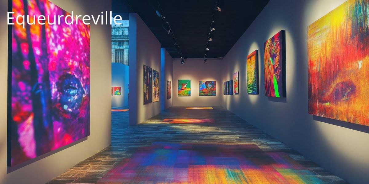 Plongée dans l'art vibrant à Cherbourg : une galerie où les couleurs prennent vie.