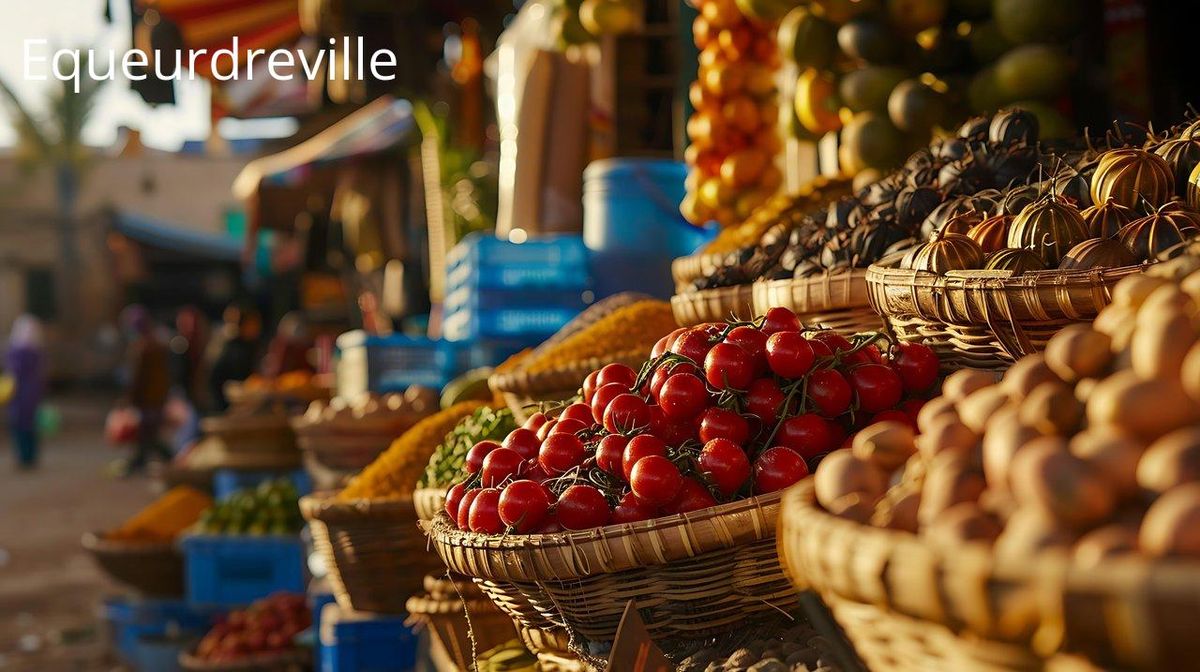 Trésors locaux du marché: fruits et légumes frais illuminent les marchés d'Équeurdreville.
