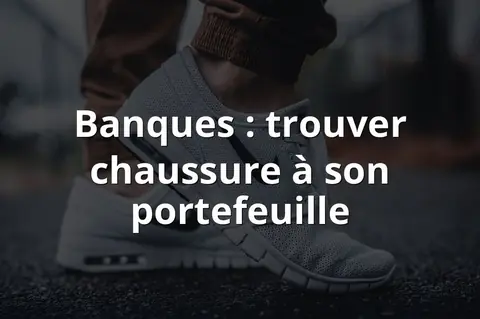 Banques : trouver chaussure à son portefeuille