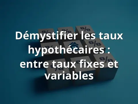 Démystifier les taux hypothécaires : entre taux fixes et variables