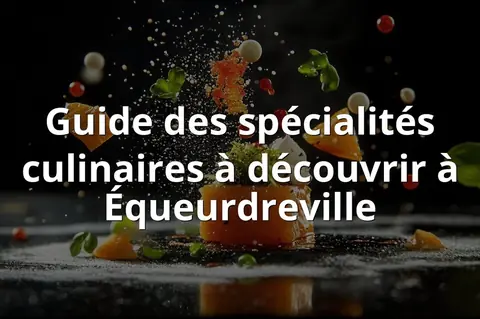 Guide des spécialités culinaires à découvrir à Équeurdreville